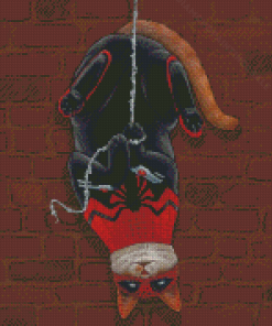 Cartoon Spider Cat Diamond Painting