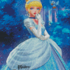 Cinderella Girl Blue Dress Diamond Paintings