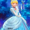 Cinderella Girl Blue Dress Diamond Painting