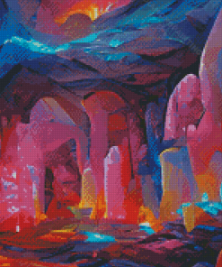 Colorful Crystal Cave Diamond Paintings