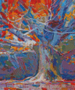Colorful Mystical Tree Art Diamond Paintings