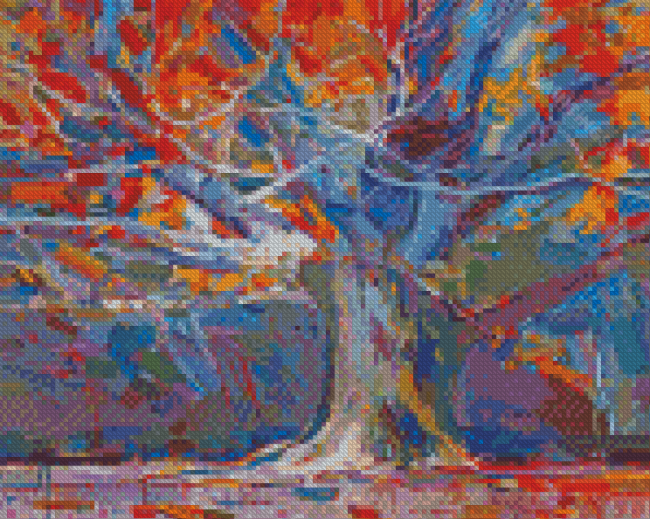 Colorful Mystical Tree Art Diamond Paintings