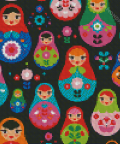 Cool Matryoshka Doll Diamond Paintings