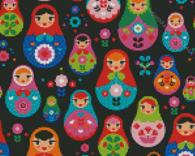 Cool Matryoshka Doll Diamond Paintings