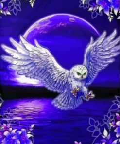 Cool Purple Owl Diamond Painting