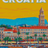 Split Croatia Poster Diamond Paintings