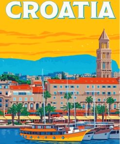 Split Croatia Poster Diamond Painting