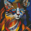 Abstract Cubism Cat Diamond Painting