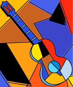 Cubism Guitar Diamond Painting