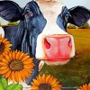 Sunflower Cow Diamond Painting