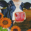 Sunflower Cow Diamond Paintings