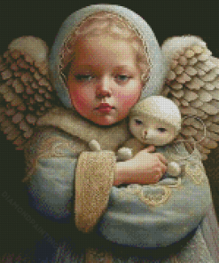 Little Angel Girl Diamond Paintings