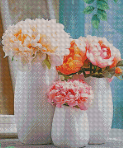 Flower Vases Diamond Paintings