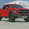 Red Ford Truck Diamond Paintings