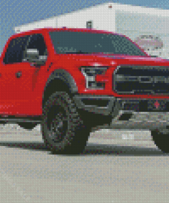 Red Ford Truck Diamond Paintings