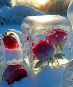 Frozen Roses Diamond Painting