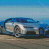 Grey Bugatti Chiron Diamond Paintings