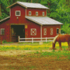 Horse Barn Diamond Paintings