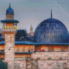 Jerusalem Mosque Black Dome Diamond Paintings