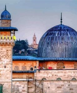 Jerusalem Mosque Black Dome Diamond Painting