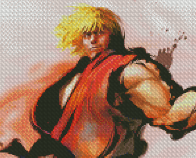 Ken Masters Street Fighter Diamond Paintings