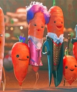 Kevin The Carrot Family Diamond Painting