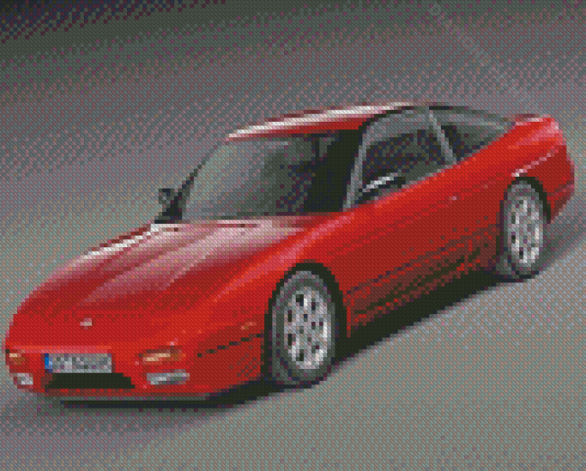 Red 1993 240sx Diamond Paintings