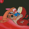 Ren And Stimpy Cartoon Characters Diamond Paintings