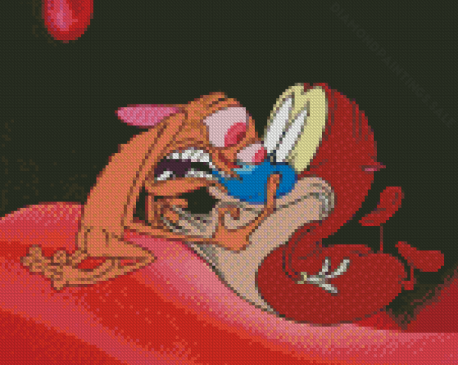 Ren And Stimpy Cartoon Characters Diamond Paintings