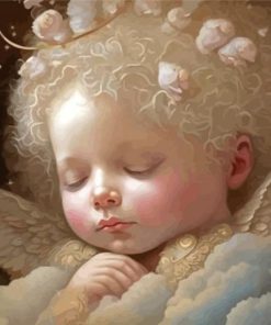 Sleepy Angel Baby Diamond Painting