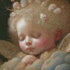 Sleepy Angel Baby Diamond Paintings