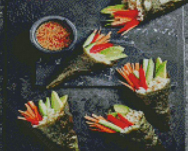 Temaki Sushi Diamond Paintings