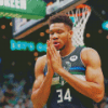 The Basketball Player Giannis Antetokounmpo Diamond Paintings