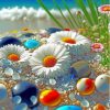 Tropical Stones And Flowers Diamond Painting