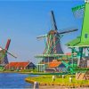 Volendam Windmills Diamond Painting