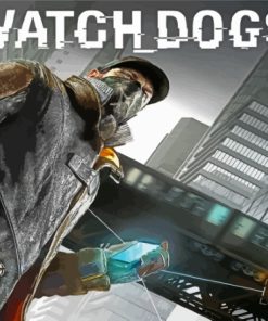 Watch Dogs Video Game Poster Diamond Painting