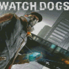 Watch Dogs Video Game Poster Diamond Paintings