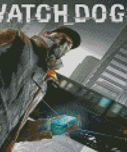 Watch Dogs Video Game Poster Diamond Paintings