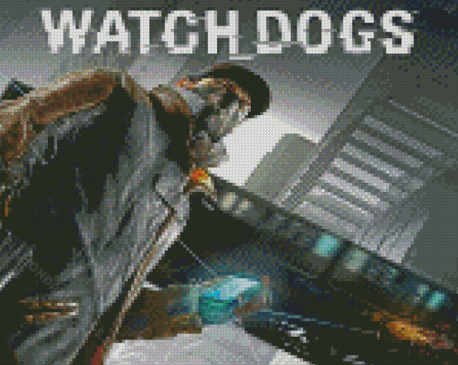 Watch Dogs Video Game Poster Diamond Paintings