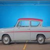 White Red Ford Anglia Car Diamond Painting