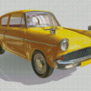 Yellow Ford Anglia Car Diamond Paintings