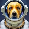 Animal Dog Astronaut Diamond Painting