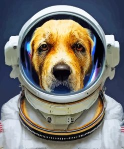 Animal Dog Astronaut Diamond Painting