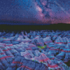 Badlands National Park At Night Diamond Paintings