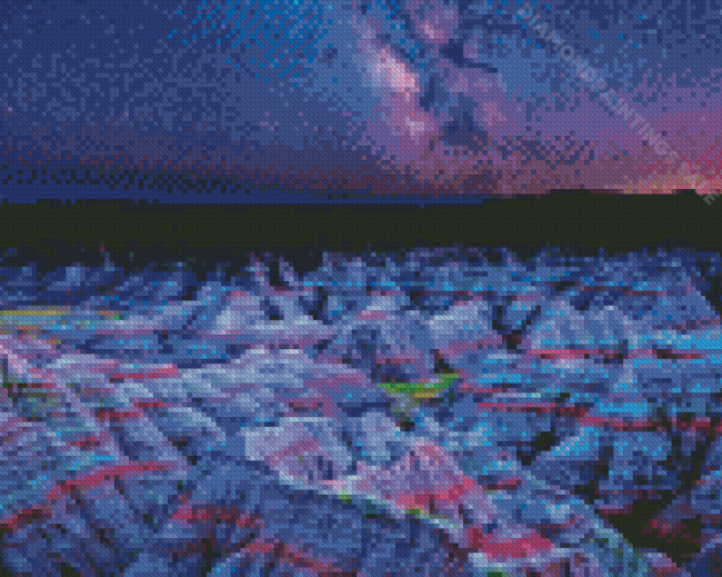 Badlands National Park At Night Diamond Paintings