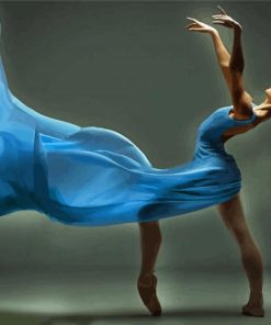 Ballerina Blue Diamond Painting