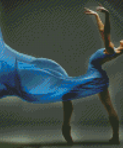 Ballerina Blue Diamond Paintings