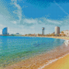 Barcelona Beach View Diamond Paintings