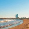 Barcelona Beach Waves Diamond Painting