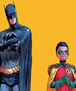 Aesthetic Batman And Robin Diamond Painting